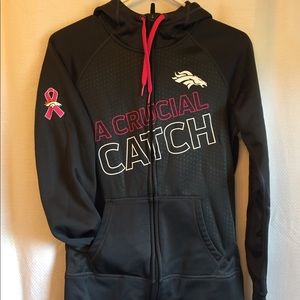 Denver Broncos breast cancer awareness zip up
